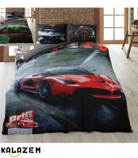 روتختی یک نفره مشکی ماشین قرمز