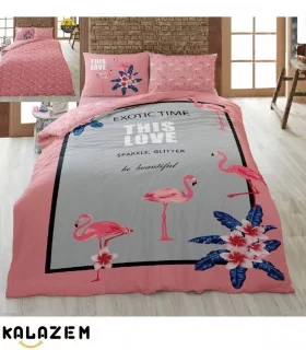 روتختی یک نفره طوسی صورتی فلامینگو