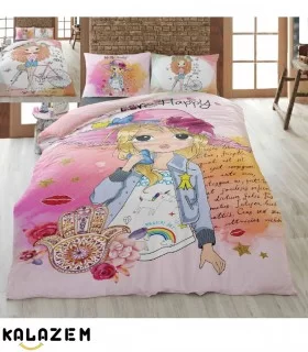 روتختی یک نفره دخترانه صورتی