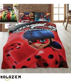 روتختی یک نفره دخترانه قرمز دختر کفشدوزکی