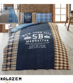 روتختی یک نفره اسپرت آبی چهارخونه