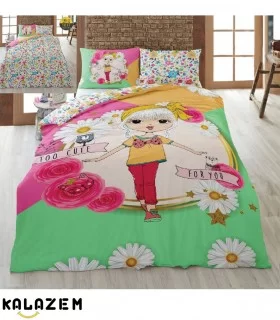 روتختی دخترانه چند رنگ یک نفره