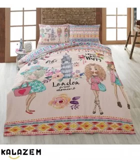 خرید روتختی یک نفره دخترانه کرم