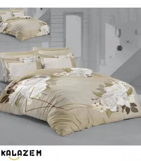 روتختی دونفره کرم گلدار ترکاز