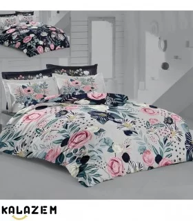 روتختی دونفره گلدار طوسی ارزان