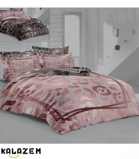 روتختی طرحدار طوسی صورتی