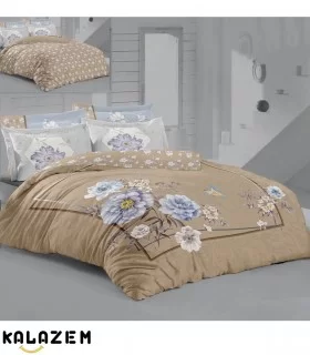 روتختی دورو طرحدار دونفره ترک قهوه ای