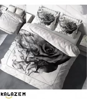 روتختی دورو طرحدار دونفره اسپرت سفید مشکی