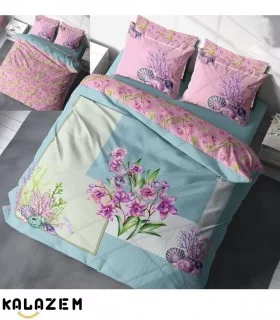 روتختی دونفره دورو طرحدار آبی صورتی اسپرت