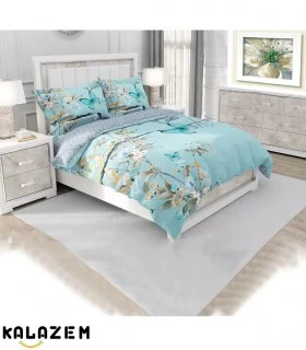 روتختی دونفره برند زارا رنگ سبز آبی zara