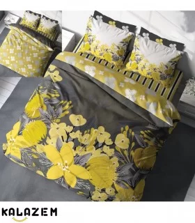 روتختی دونفره طورو طرحدار اسپرت زرد و زغالی