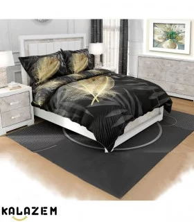 روتختی دونفره مشکی و طلایی دورو برند زارا