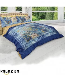 روتختی دونفره آبی دورو طرحدار اسپرت