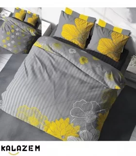 روتختی دونفره طوسی روشن دورو طرحدار ترک