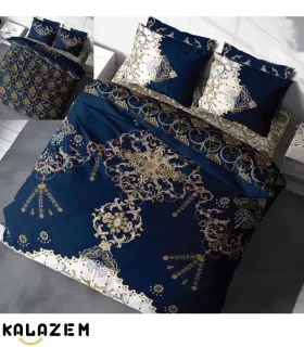 روتختی دونفره سرمه ای دورو طرحدار