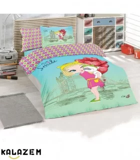 روتختی یک نفره دخترانه سبز آبی ترک زارا