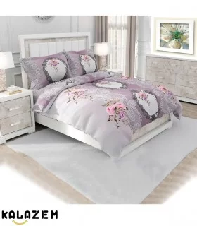 روتختی دونفره برند زارا بنفش دورو طرحدار ترک