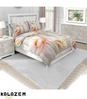 روتختی دونفره کرم گلدار ترک برند زارا