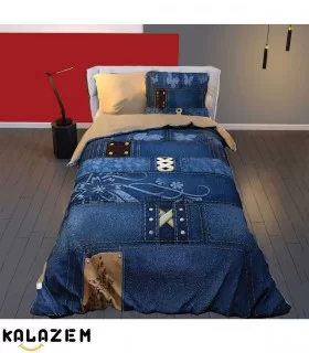 روتختی یک نفره اسپرت طرح لی آبی ترک