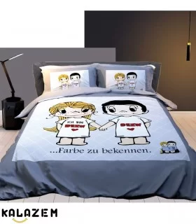 روتختی یک و دونفره اسپرت طوسی و آبی دختر و پسر عاشق