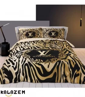 روتختی یک و دونفره مشکی و طلایی LV جدید و لاکچری