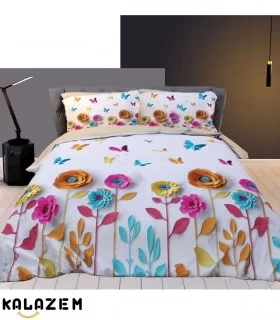 روتختی یک و دونفره برند ترکسان طرح گل رنگی