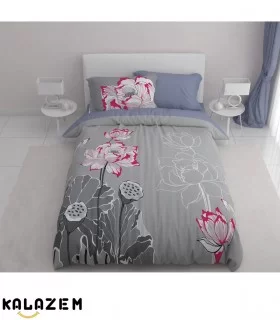 روتختی یک نفره اسپرت طوسی گلدار