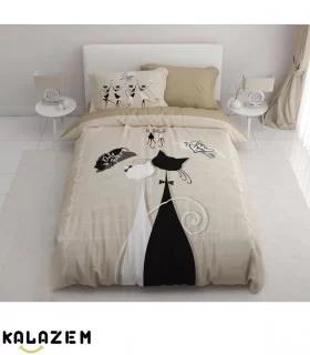 روتختی یک نفره طرح گربه