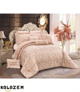 روتختی دونفره صورتی طلایی عروس لاویتا