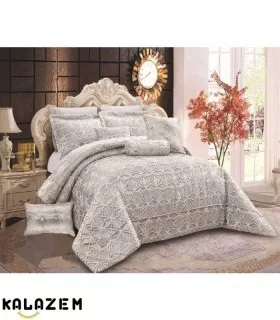 روتختی دونفره طوسی نقره ای عروس لاویتا