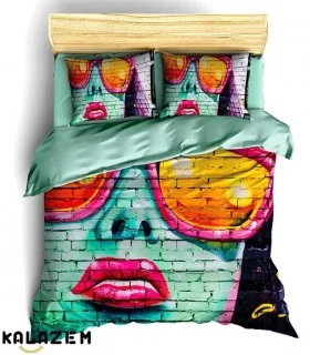 روتختی یک نفره دخترانه دیوار رنگی