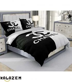 روتختی دونفره سفید مشکی چنل chanel