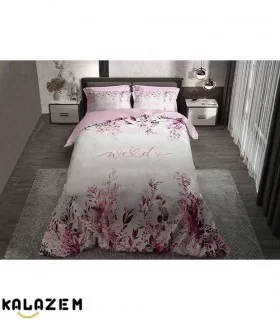 روتختی صورتی و سفید طرح لاو LOVE