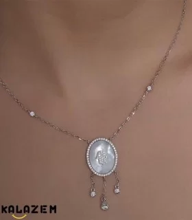 گردنبند نقره صدف دار زنانه و دخترانه