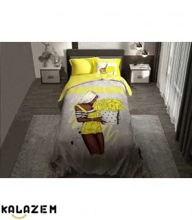 روتختی یک و دونفره دخترانه زرد