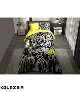 روتختی اسپرت مشکی و زرد شلوغ