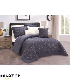 روتختی ساده دونفره سرمه ای و کرم