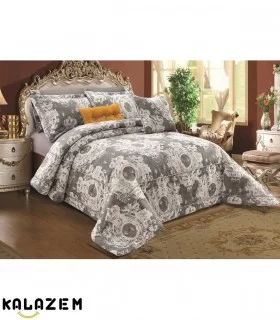 روتختی دونفره طوسی عروس کارشده لاکچری