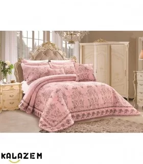 روتختی دونفره صورتی لاکچری عروس