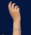 دستبند نقره طرح جواهر دخترانه برند زاب Zaab کد 1015A
