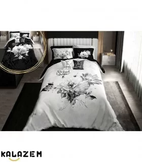 روتختی سفید سیاه طرح گل