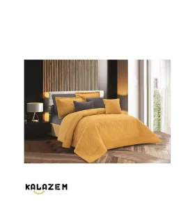 روتختی کلاسیک دو نفره خردلی_طوسی برند اولینا