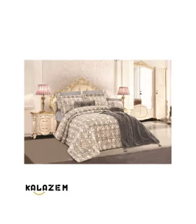 رو تختی لوکس دونفره قهوه ای لاویتا