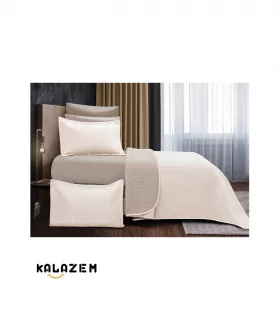 روتختی ساده دونفره 6 تکه نخودی_کرمی لاویتا Lavita مدلRITA-003