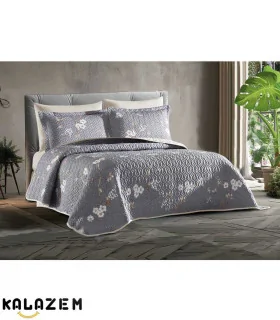 روتختی اسپرت دونفره 6 تکه دورو کرم_طوسی برند اولینا(EVELINA) مدل آیاز007_AYAZ