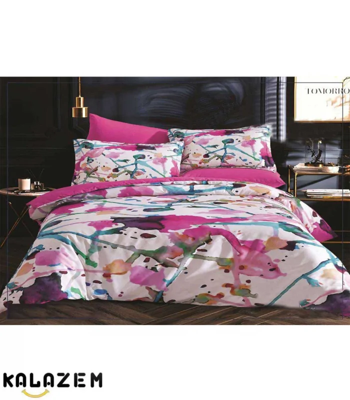 روتختی شیک دونفره 6تکه دورو صورتی لاویتا Lavita مدل کارولیناCAROLINA-007