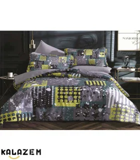 روتختی شیک دونفره 6تکه دورو طوسی تیره لاویتا Lavita مدل کارولیناCAROLINA-009