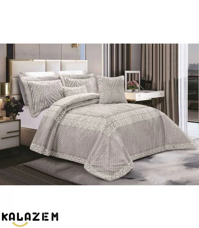 روتختی عروس دونفره طوسی 8تکه EVELINA مدلIVANA-002