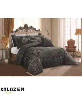 روتختی عروس دونفره 8تکه مشکی اکوبلا هوم ECOBELLA HOME مدل پتراPETRA-001