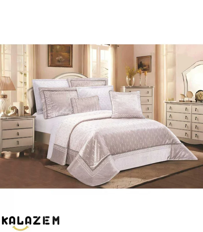 روتختی لوکس عروس دونفره 8تکه طوسی لاویتا Lavita مدلDARCI-002